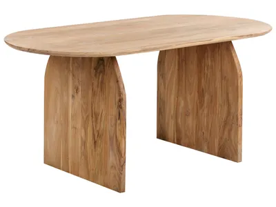 Obrázek produktu pro BELIANI Jídelní stůl světlé akátové dřevo 180 x 90 cm tradiční rustikální styl kuchyň jídelna