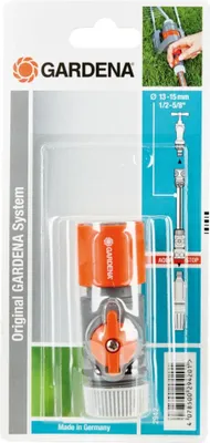 Produktbild von Gardena Regulierstop 13 mm (1/2) und 15 mm (5/8), Grau, Orange
