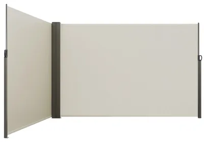 Immagine prodotto di Tenda da sole laterale VEVOR 200 x 600 cm Tenda a parete laterale in tessuto di poliestere da 180 g/m² con rivestimento inPoliuretanoTenda a scomparsa con meccanismo a molla Schermo privacy per balconi Pazienti Beige