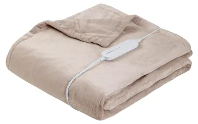 Produktbild von Inventum elektrische Umschlagdecke Fleece 180x130cm taupe Wärmedecke