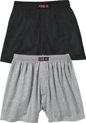 Produktbild von H.I.S. Weiter Boxer 2 er-Pack grau-meliert-schwarz, schwarz Größe XXL