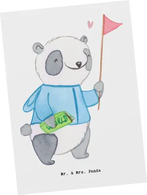Produktbild von Mr. & Mrs. Panda Postkarte Reiseleiter Herz - Weiß - Geschenk, Ansichtskarten, Grußkarte, bildkarte, Ansichtskarte, Postkarten
