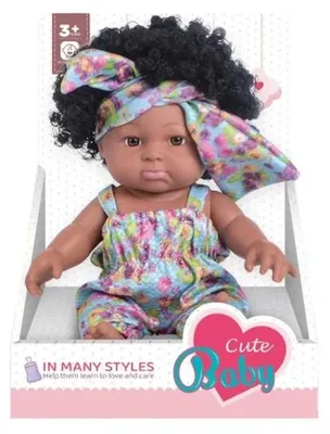 Produktbild von Lalka afroamerikanische Puppe, 28 cm - Askato