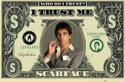 Produktbild von Scarface Dollarschein (Who do I Trust?) + Ü-Poster