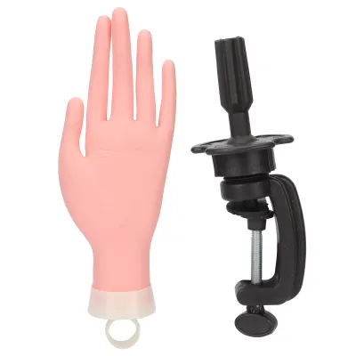 Obrázek produktu pro Realistická tréninková ruka na nehty, flexibilní ruka figuríny, flexibilní tréninková ruka na umělé nehty
