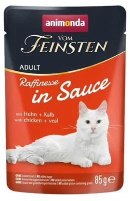 Produktbild von ANIMONDA Vom Feinsten Raffinesse in sauce Chicken with veal - nassfutter für Katzen - 85g