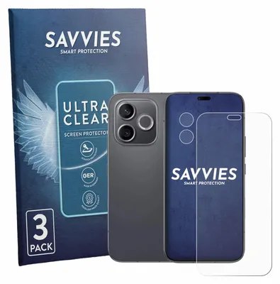 Produktbild von 6x Für Honor 600 Lite (Display+Kamera) Schutzfolie Savvies Displayschutz Display Schutz Folie Klar Transparent