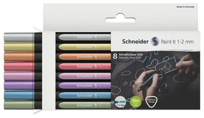 Immagine prodotto di Schneider ML02011502 020 Fineliner colori assortiti 1,0 - 2,0 mm 8 pz.
