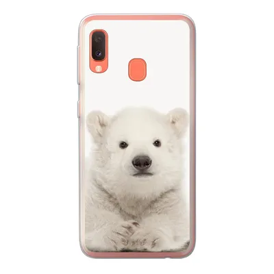 Produktbild von MuchoWow® Handyhülle Schutzhülle Hülle für Samsung Galaxy A20e Eisbär - Tiere - Kinder - Weiß - Jungen - Mädchen Silikon Softcase Handy Hülle - Abdeckung