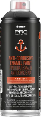 Produktbild von Anti-Rost Spray Schwarz RAL 9005 400ml Rostschutzlack direkt auf Rost