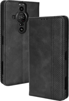 Produktbild von Mobigear Sensation  Sony Xperia Pro-I Hülle Klapphülle Geldbörse - Schwarz