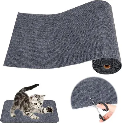Produktbild von Famanu Krabmat für Katzen selbstklebend - dunkelgrau - 30 x 250 cm