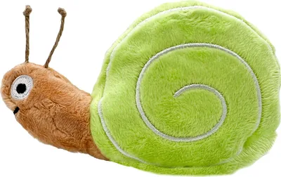 Produktbild von Aumüller Katzenkissen Schnecke grün-braun mit Füllung 16 x 11 x 4 cm