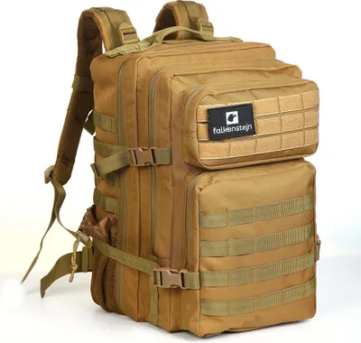Produktbild von FALKENSTEJN Rucksack für Freizeit Outdooraktivitäten Schule Arbeit Multifunktionsrucksack (camel 45L, 45L)