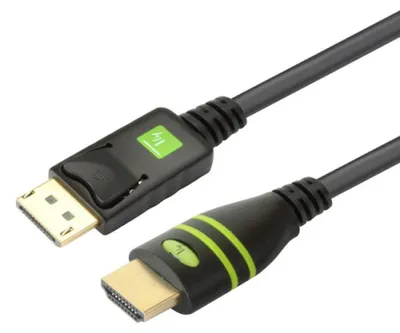 Produktbild von Techly DisplayPort 1.1 auf HDMI Kabel schwarz 1m
