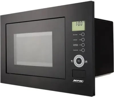 Produktbild von MPM - Einbau-Mikrowelle - Kombi-Ofen - Dampfreinigung - 11 Programme - 25 Liter - Max. 1100W - Schwarz
