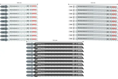 Zdjęcie produktu dla BOSCH 2607011946 BOSCH PRO Wood and Metal Stichsägeblätter-Set 30 tlg.