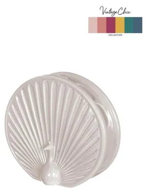 Immagine prodotto di Idee 4 stagioni Vaso Pavone Crema ø6,5 l15xh13,6 cm