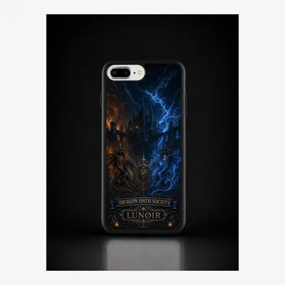 Zdjęcie produktu dla Etui na iPhone 7 / 8 Plus, pokrowiec ochronny na telefon z motywem smoka – LUNØIR ©