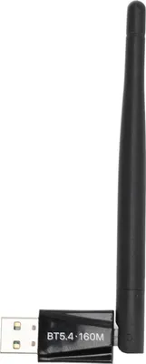 Obrázek produktu pro Adaptér USB Bluetooth 5.4 s velkým dosahem, 2,4 GHz 160 M USB Bluetooth dongle pro stolní PC, bezdrátový přenos pro myš, klávesnici, sluchátka, reproduktory