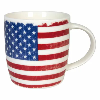 Image de Könitz Mug Vintage Flag USA, Tasse, Mug à café, New Bone China, Coloré, 350 ml, 11 7 275 2665