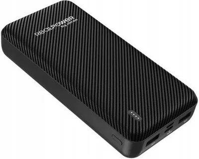 Zdjęcie produktu dla Powerbank REALPOWER PB-20000 SSB, 20000mAh, czarny