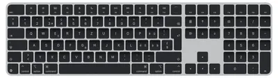 Produktbild von Apple Magic, Volle Größe (100%), Verkabelt & Kabellos, USB + Bluetooth, QWERTZ, Schwarz