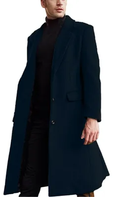 Produktbild von Omgoods – Herren Trenchcoat mit Schalkragen und schmaler Passform