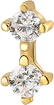 Produktbild von Xenox Damen 925 Sterling Silber Zirkonia-Piercing in silberfarben - PIERCING - XS91460