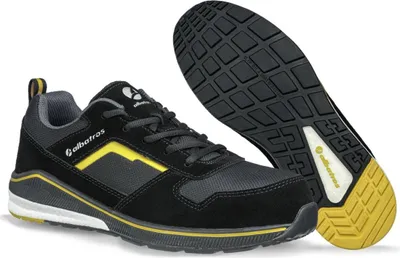 Image de Chaussures de sécurité COURT BLACK LOW S3 ESD HRO SRC 647600 noir/jaune, 44