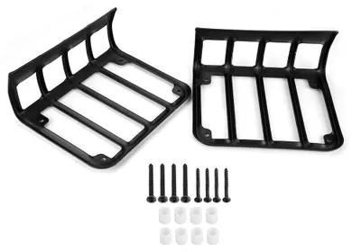 Imagen del producto de Elzusha - Protector para la luz trasera - Aleación de aluminio - Diseño elegante - Fácil de instalar - Duradero - Protección contra daños - Protector de luz trasera