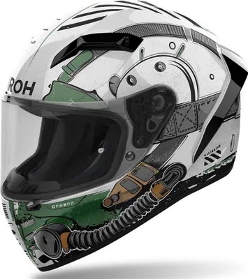 Zdjęcie produktu dla Kask AIROH Spark 2 Alligator Shiny zielono-szary rozmiar M