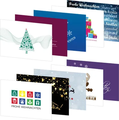 Produktbild von PRICARO Weihnachts-Postkarten "Motive 3", A6, 20 Stück