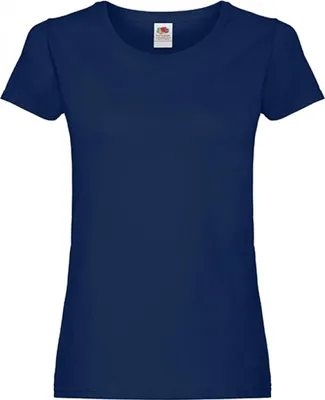 Produktbild von Fruit of the Loom 61-420-0 | Damen Original T Lady-Fit / Belcoro® Garn - Farbe: Navy - Größe: L
