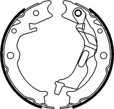 Produktbild von HELLA 8DA 355 051-011 Handbremsbeläge für CHEVROLET NUBIRA Kombi Handbremse 170mm