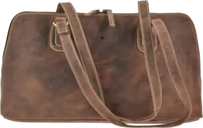 Zdjęcie produktu dla Skórzany shopper 37x21cm "Vintage" antyczny brązowy damski worek na ramię GREENBURRY