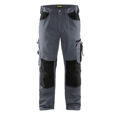 Produktbild von Blakläder® Handwerker Arbeitshose ohne Nageltaschen 1556 1860 in div. Farben, Farbe:grau/schwarz, Größe:46
