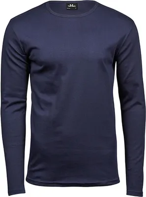 Obrázok produktu pre Tee Jays 530 | Pánske tričko Interlock s dlhým rukávom - Farba: Navy - Veľkosť: XL