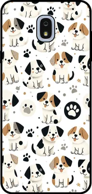 Produktbild von Smartphonica Handytasche Passend für Samsung Galaxy J7 2018 mit Hundedruck - TPU zurück Abdeckung Fall Hund Design