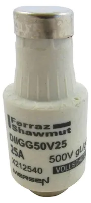 Productafbeelding van Mersen 00597.025700 DII 25A gG geleiding, type D-zekering, 500V/DIAZED
