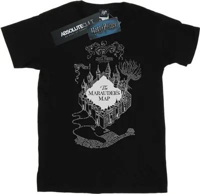 Produktbild von Harry Potter - "The Marauder's Map" T-Shirt für Herren BI29321 (L) (Schwarz)