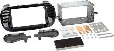 Obrázok produktu pre 2-DIN radioblende Fiat 500 / 500C > piano schwarz