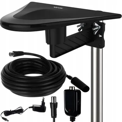Obrázek produktu pro Anténa venkovní DigiActiv 4G / LTE, Full HD, 28dB, VHF UHF, 4K, DVBT / T2 Černá ISO 20635