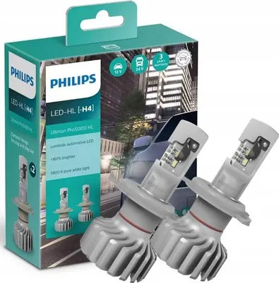 Produktbild von Philips 11342U50CWX2, H4, LED, 5800 K, 2 Stück(e)