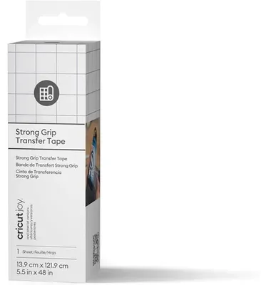 Zdjęcie produktu dla Cricut Joy StrongGrip, Folie termotransferowe, Biały, Monochromatyczny, Cricut Joy, 139 mm, 1219 mm
