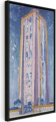 Obrázek produktu pro Italský obraz na plátně - Maják u Westkapelle (Piet Mondrian) 40x80 cm Reprodukce l-G-10343-b-a