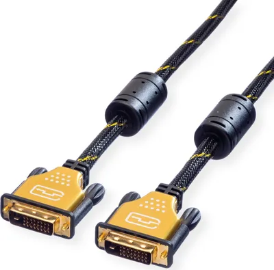 Produktbild von ROLINE GOLD Monitorkabel DVI, ST-ST, (24+1) dual link, 2 m