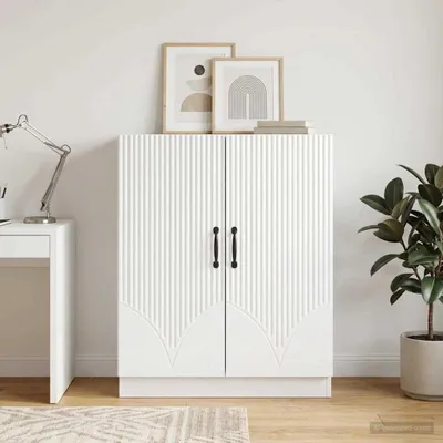 Zdjęcie produktu dla Maison Exclusive – kredens z białego lakierowanego drewna 66 x 34,5 x 87 cm