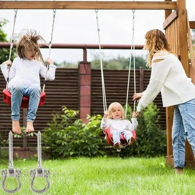 Produktbild von Famanu Schwenk-Haken aus Edelstahl - 2 Stück, für Schaukeln, Hängematten und mehr