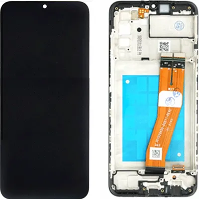 Produktbild von Samsung Galaxy A02s (SM-A025F) LCD-Display inkl. Rahmen, schwarz